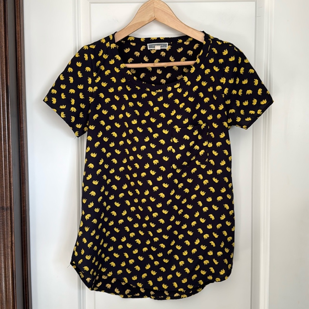 Pleione (Anthropologie) Elephant Blouse s